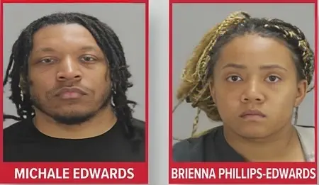 Michale Edwards and Brienna Phillips-Edwards arrested in case of Briana Winston